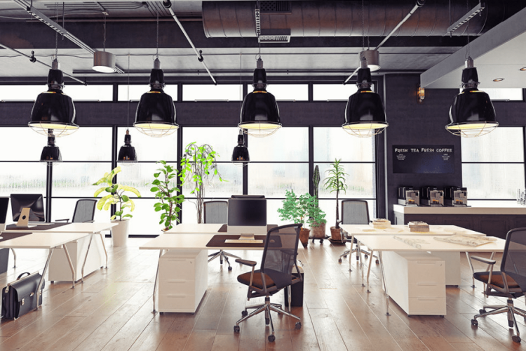 Không gian mở để linh hoạt thời gian làm việc