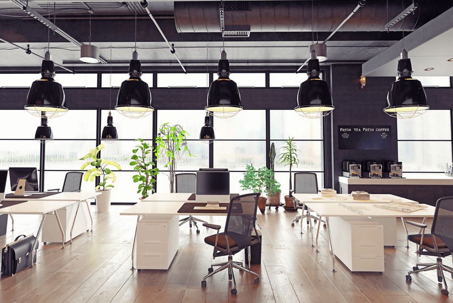 Không gian mở để linh hoạt thời gian làm việc