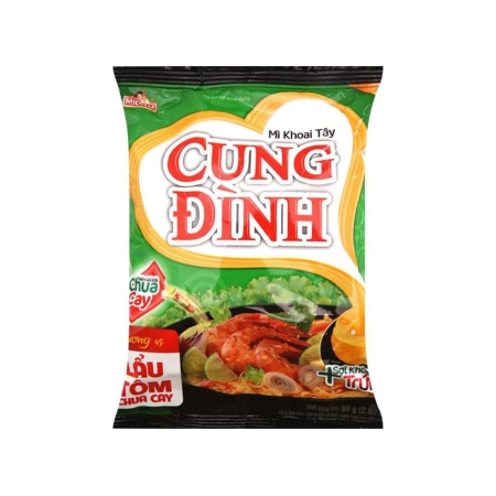 Mì khoai tây lẩu tôm chua cay cung đình