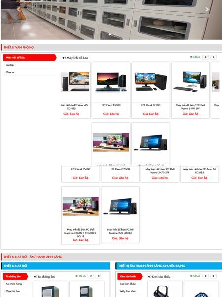 Website bán hàng Công nghệ cao