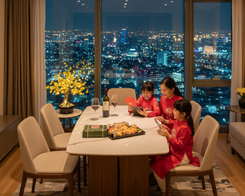 Prompt hay cho phong cách Tết hiện đại