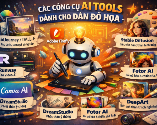 Các công cụ AI tools dành cho dân thiết kế đồ họa