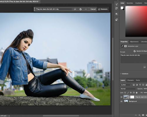 Cách sử dụng Google Gemini trong Photoshop 2026