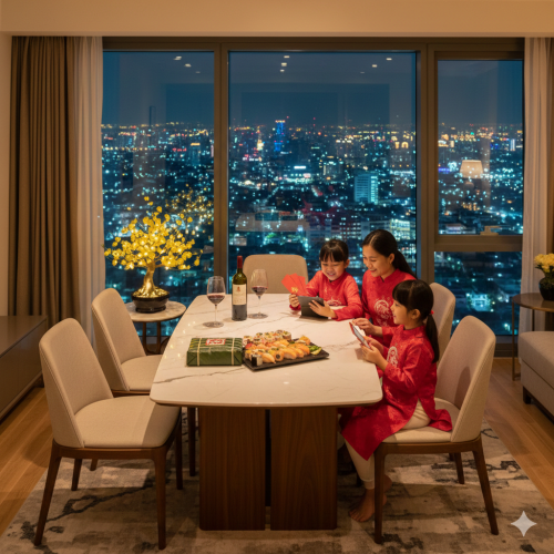 Prompt hay cho phong cách Tết hiện đại