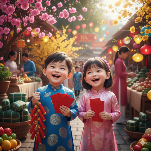 Các AI prompt tạo ảnh đẹp ngày Tết