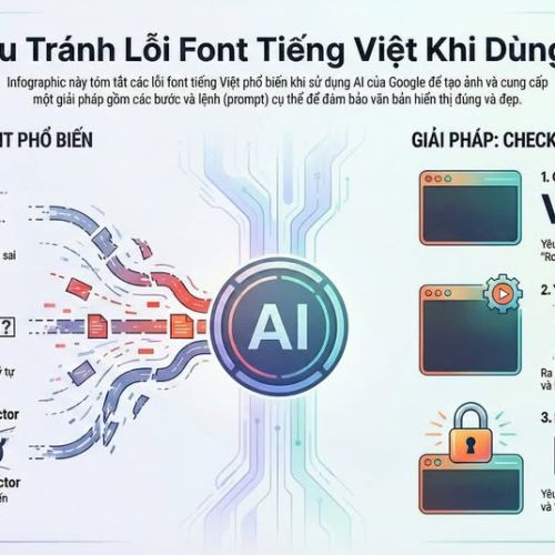 Các cách khắc phục lỗi tiếng Việt khi tạo Infographic bằng AI