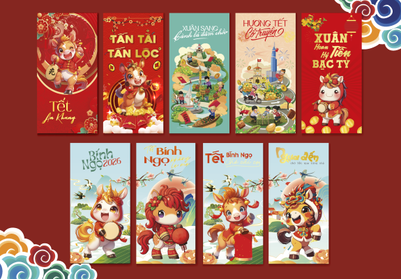 Chia sẻ vector và file in bao lì xì Tết Bính Ngọ 2026