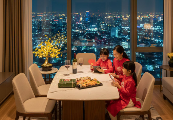 Prompt hay cho phong cách Tết hiện đại