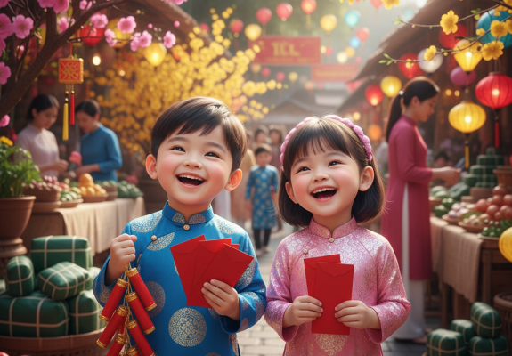 Các AI prompt tạo ảnh đẹp ngày Tết