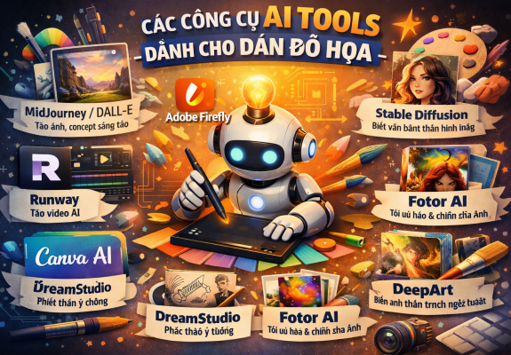 Các công cụ AI tools dành cho dân thiết kế đồ họa