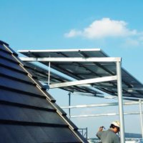 Hệ thống 4.62KWp sử dụng 12 tấm pin...